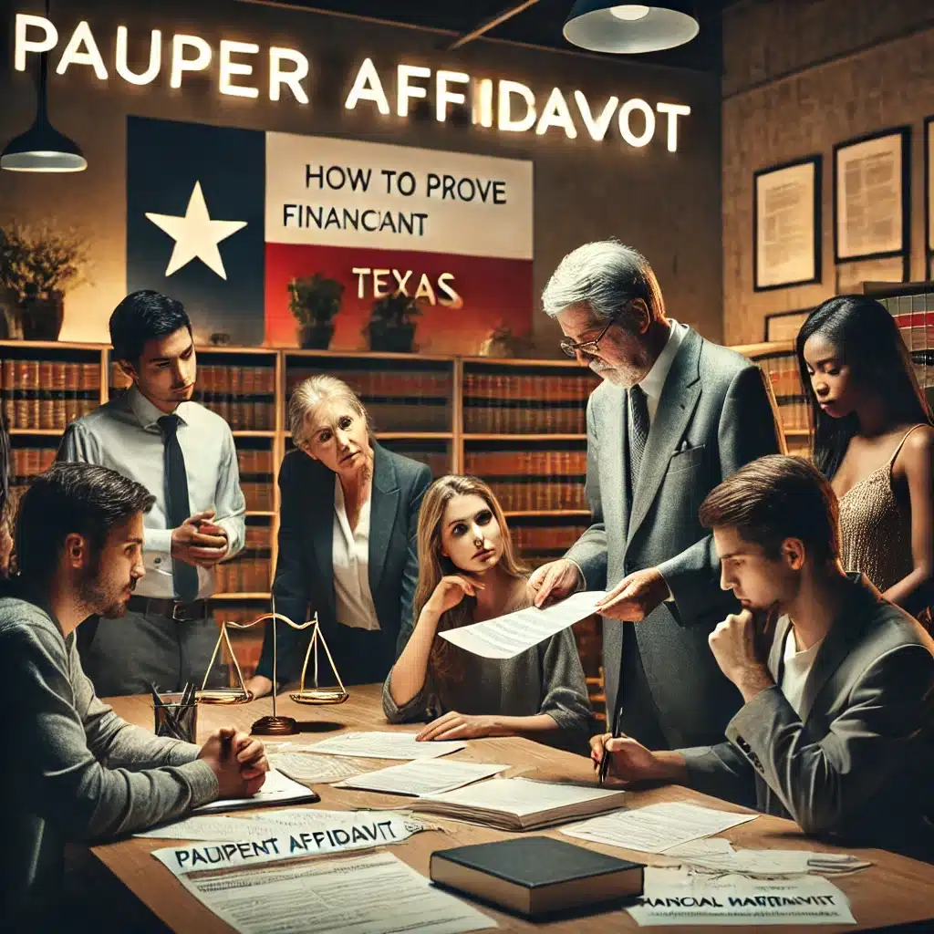 Filing a paupers affidavit
