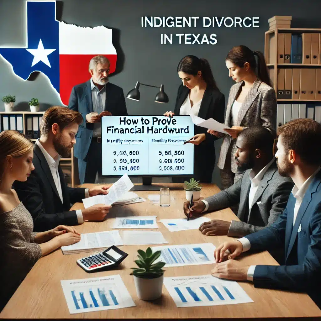 How to Prove Financial Hardship for an Indigent Divorce in Texas