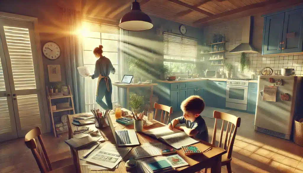 Illustration of practical advice for primary custodial parents.