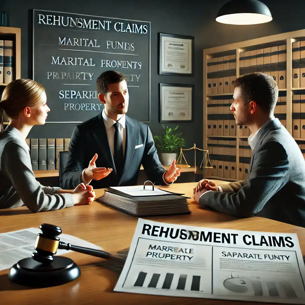 Reimbursement claims when dividing property