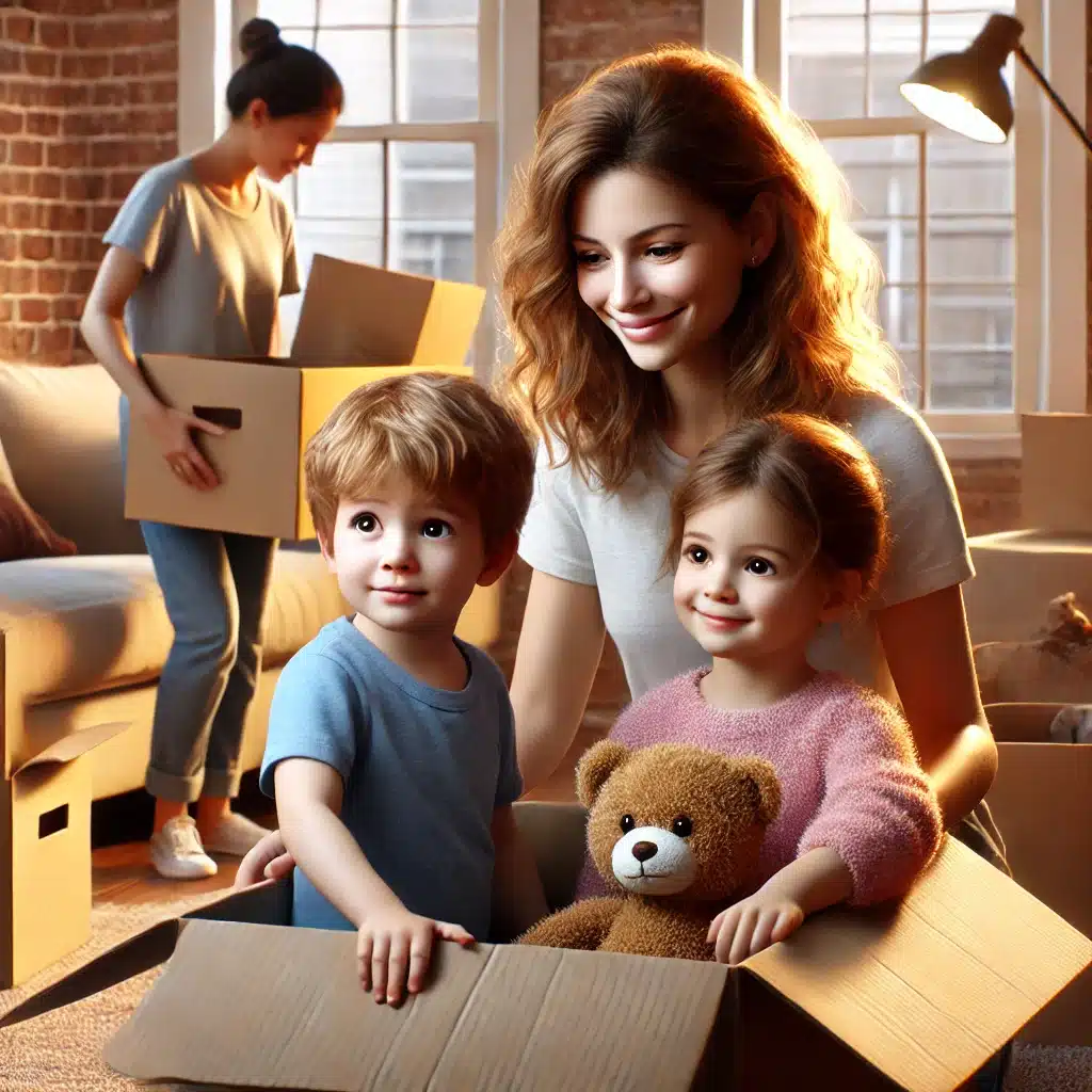 Helping children adjust to moving during divorce