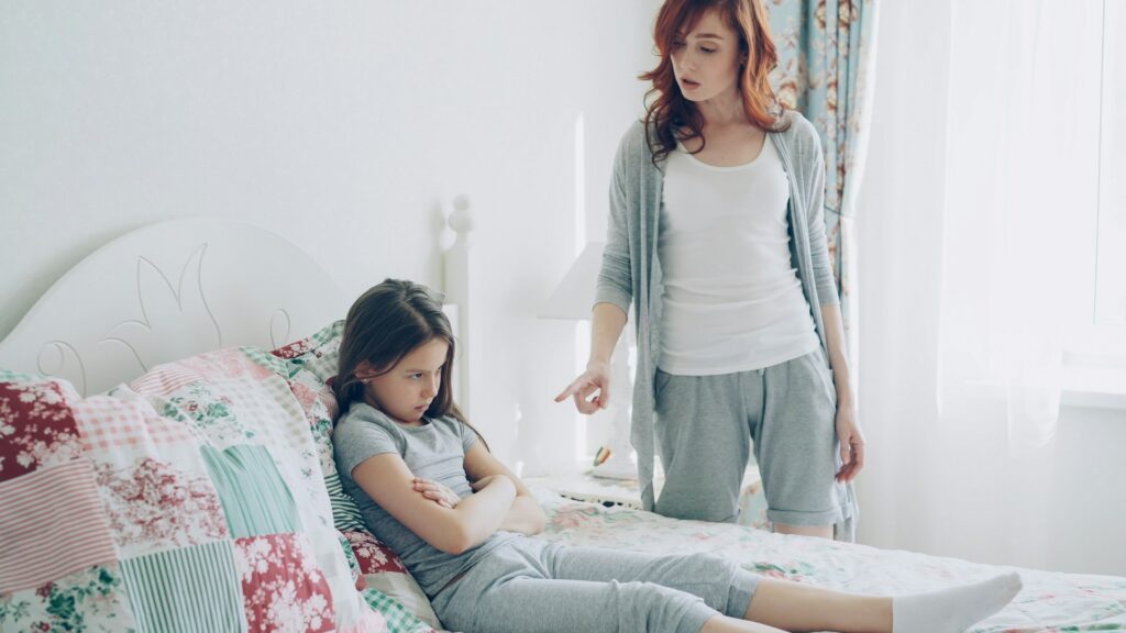 parent nagging a child