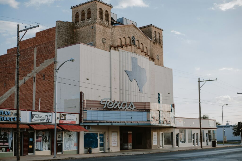 an establishment with Texas signage
