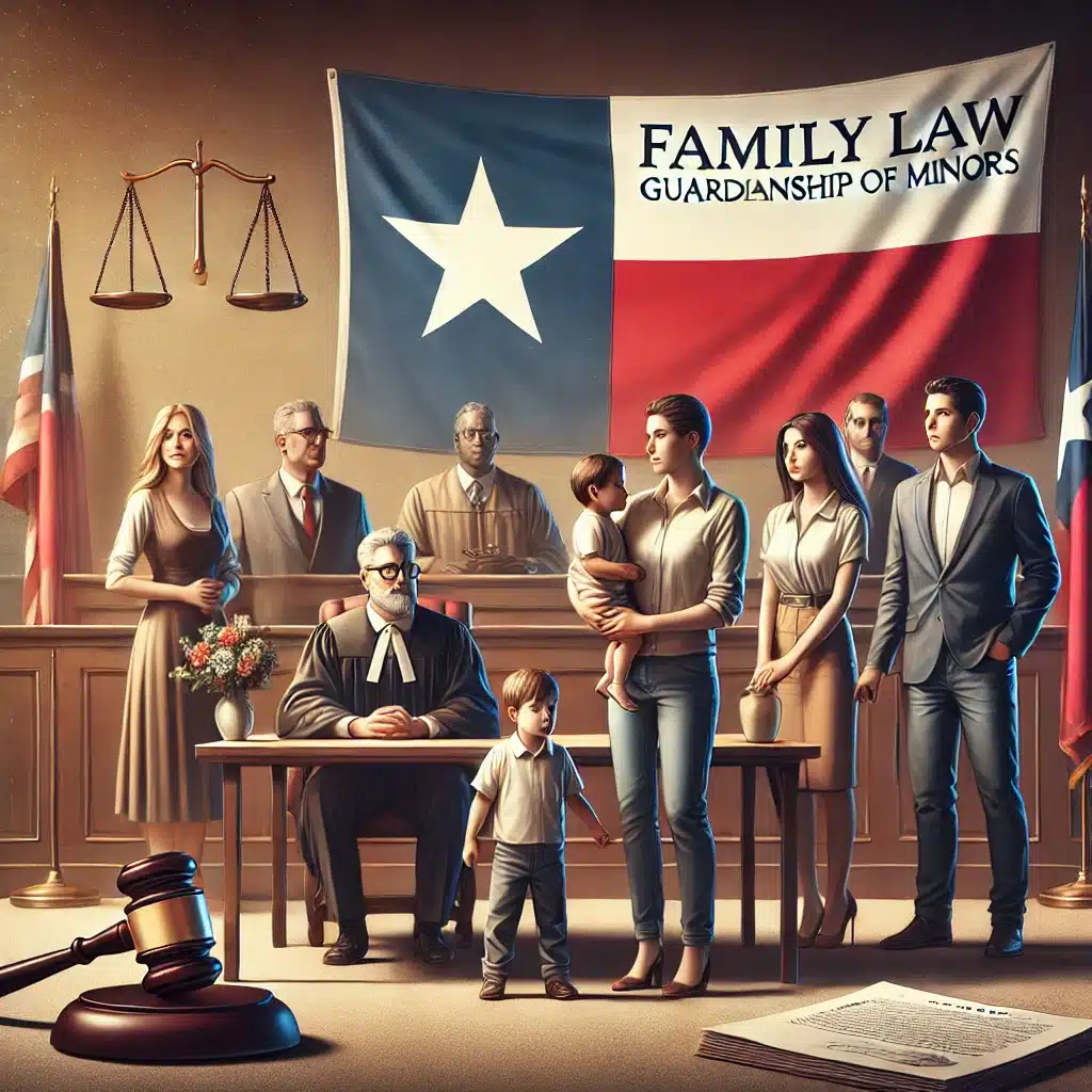 does a divorce remove guardianship of a minor in texas