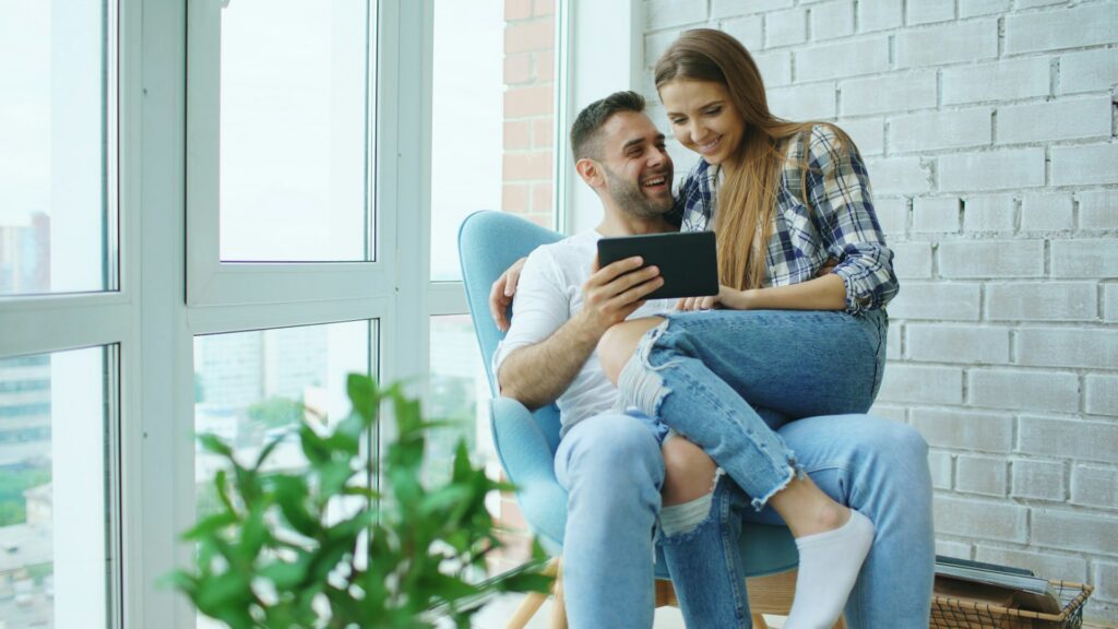 couple sitting together