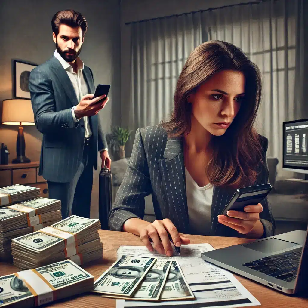 when a spouse intentionally moves or hides assets