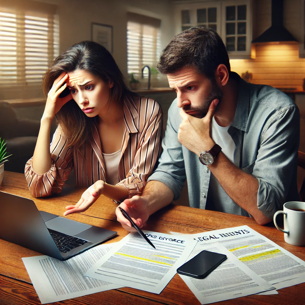 Errors in online divorce paperwork can result in court rejections