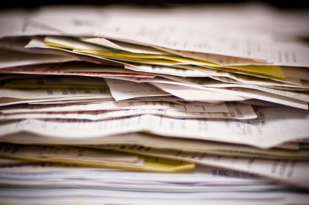 stack of papers