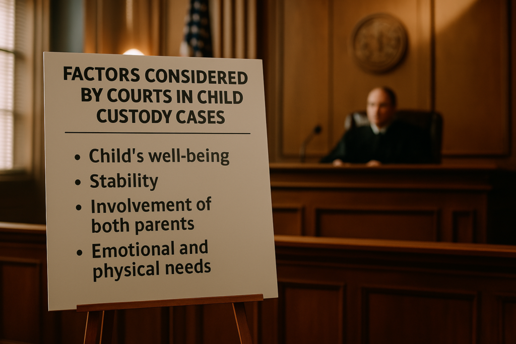 Factors considered by courts in child custody cases. Fathers' Rights Mistakes in Texas Custody Cases