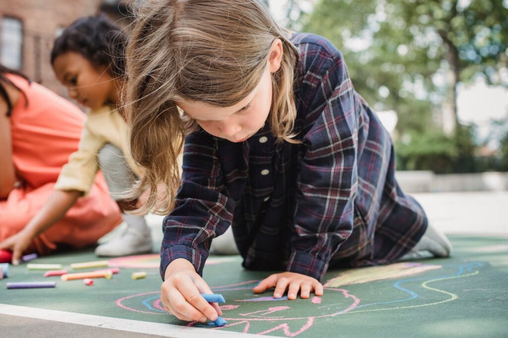 a child drawing