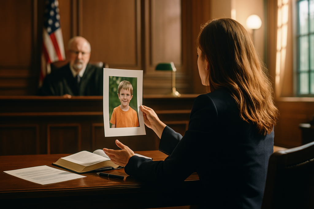 Presenting evidence for sole custody in Texas.