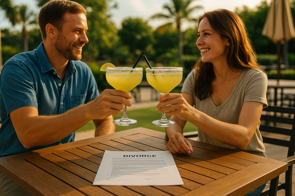 Visual representation of the benefits of an uncontested divorce, showcasing a peaceful resolution.