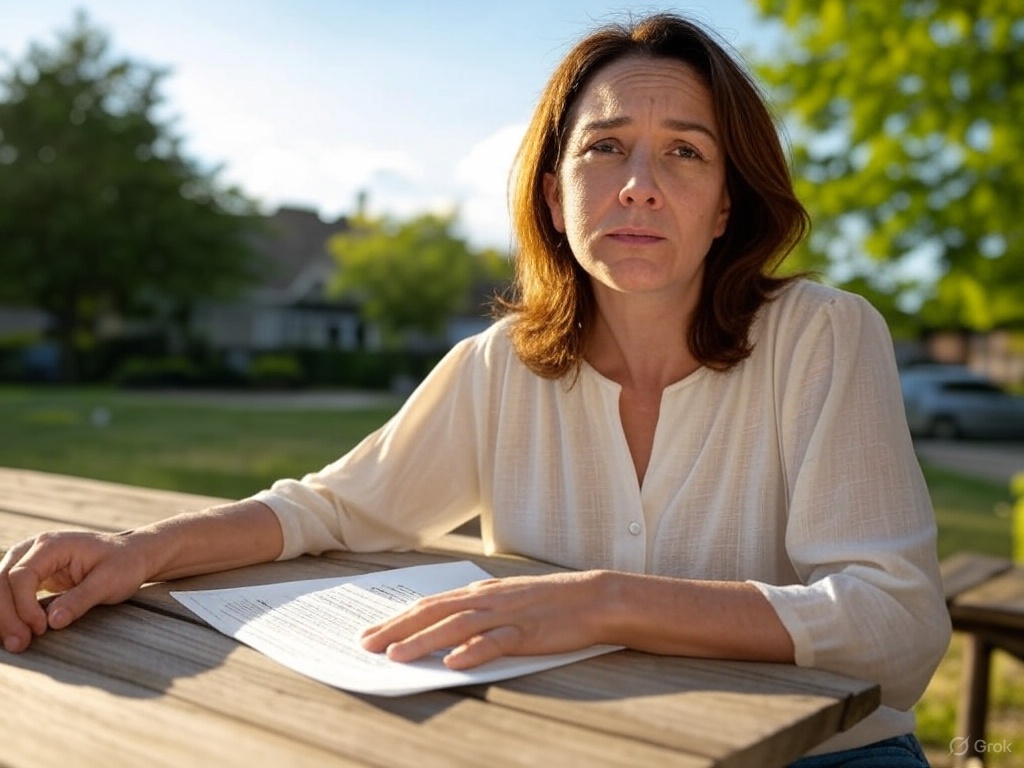 A concerned parent looking at a legal document regarding the potential consequences of unauthorized relocation.
