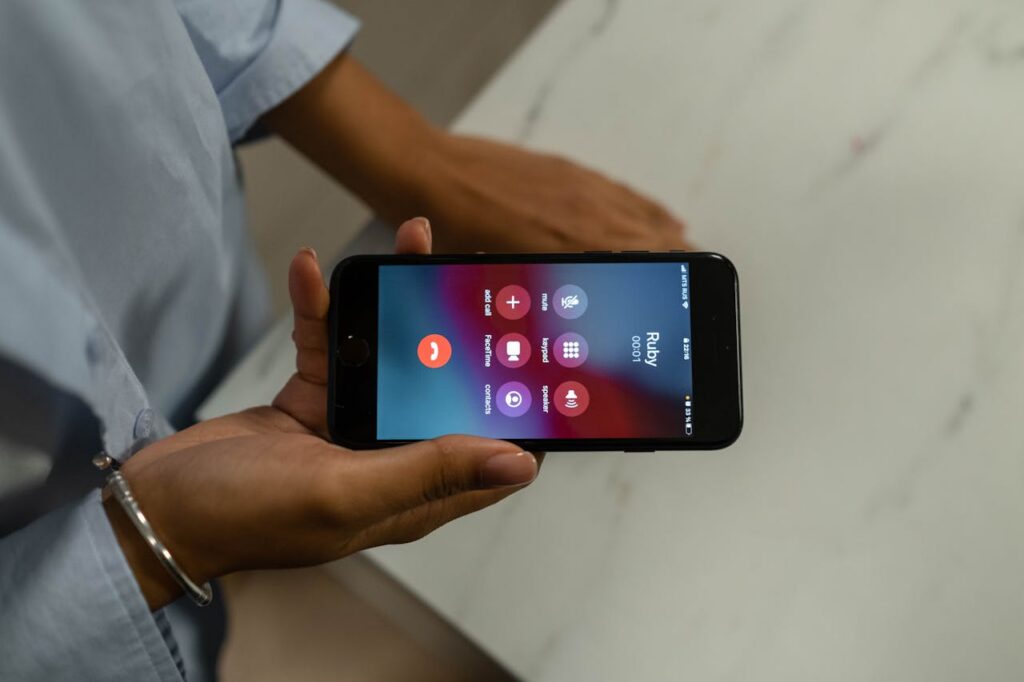 person calling on the phone