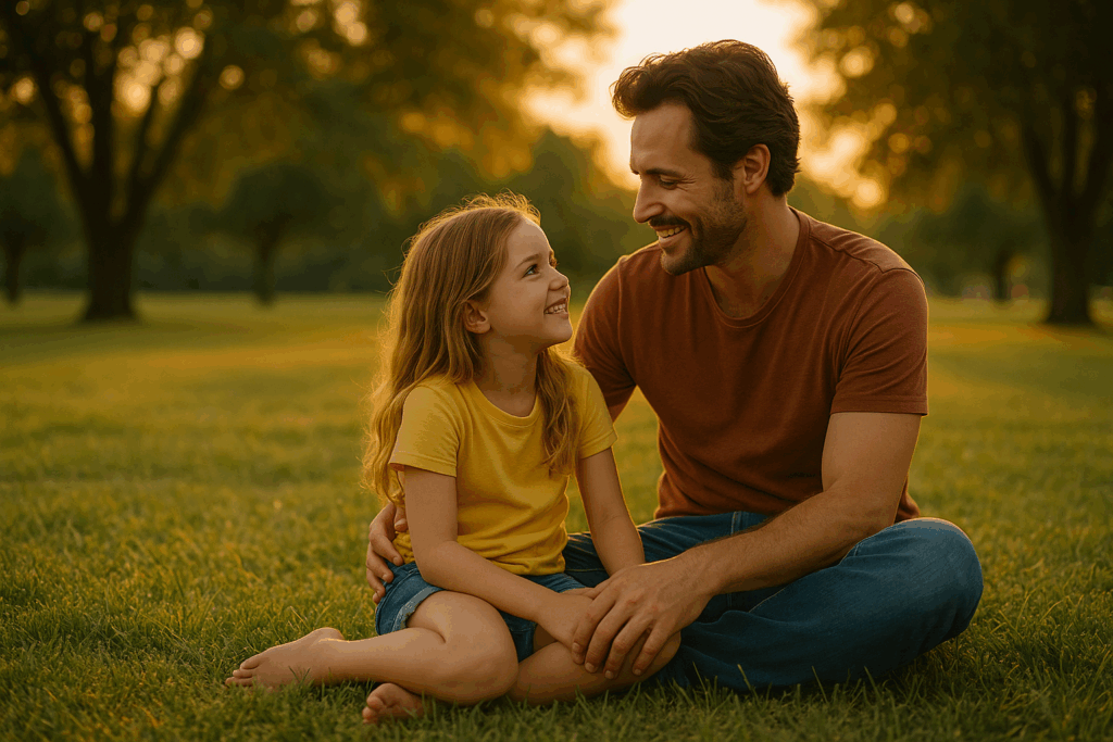 A parent and child enjoying quality time together, emphasizing the child's best interest in custody cases.