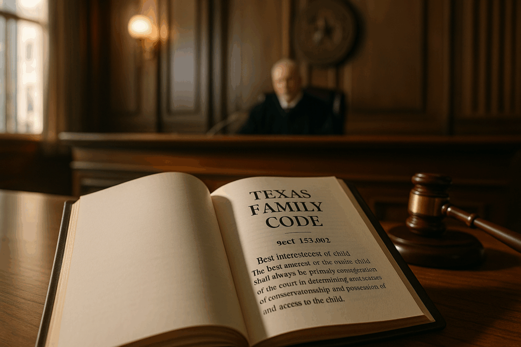 Relevant Citations from the Texas Family Code