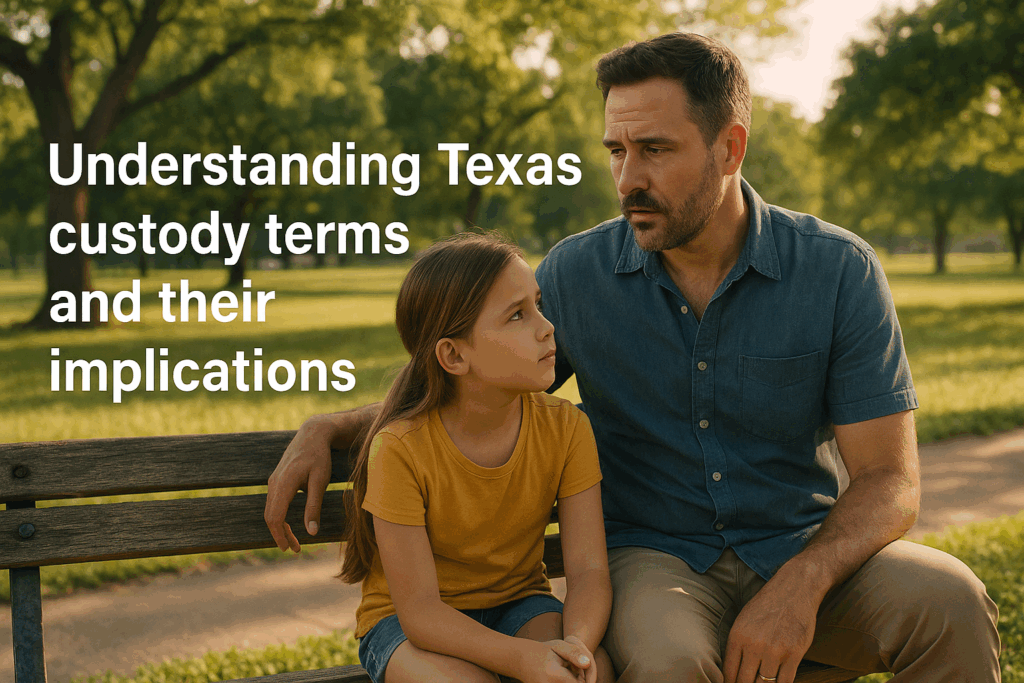 Understanding Texas custody terms and their implications.