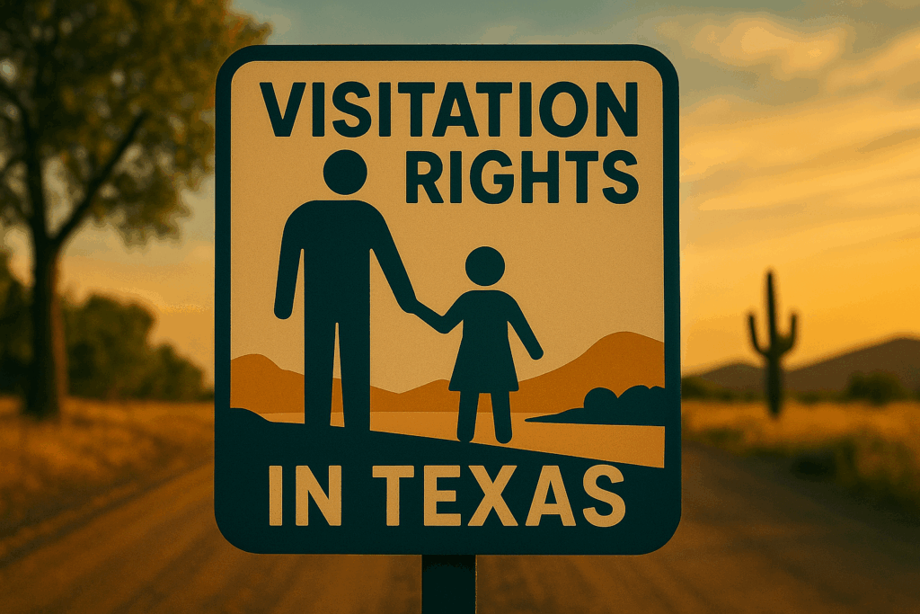A visual representation of visitation rights in Texas.