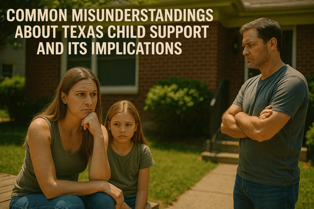 Common misunderstandings about Texas child support and its implications.