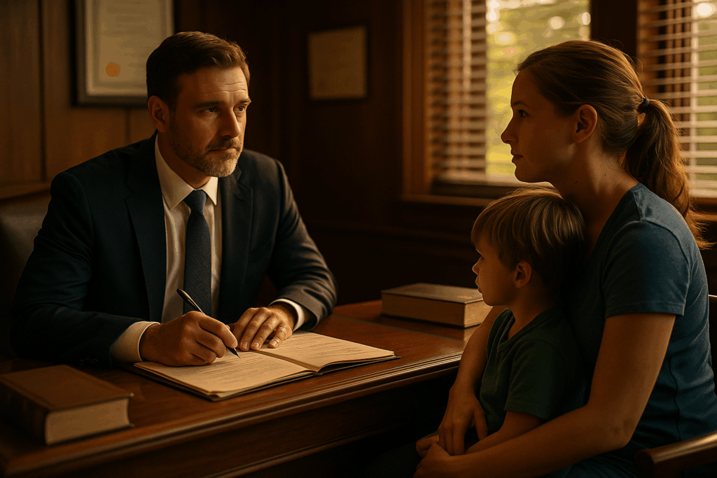 Working with a Texas child custody attorney for effective legal support.