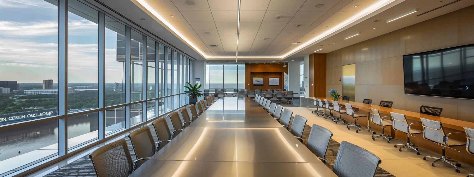 a sleek, modern conference room filled with diverse professionals engaged in a dynamic discussion, emphasizing the importance of understanding texas spousal maintenance eligibility.