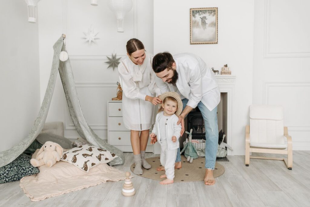 couple with toddler