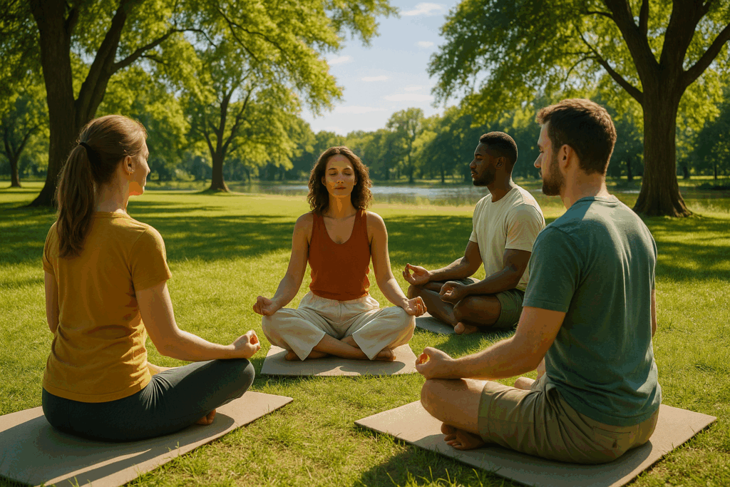 A mediation session in progress.