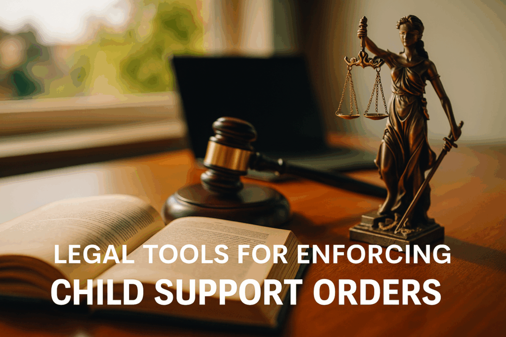 Legal tools for enforcing child support orders.