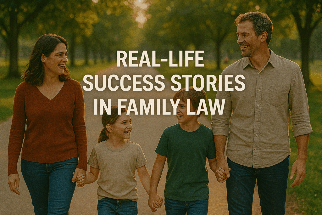 Real-life success stories in family law.