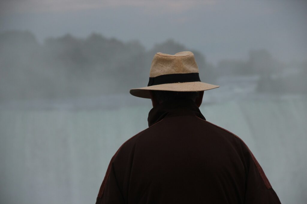 man wearing a hat