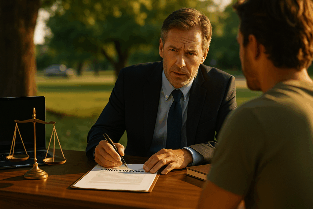 A Texas child support enforcement lawyer providing legal guidance.