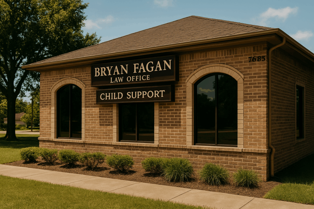 A local law office specializing in child support cases.