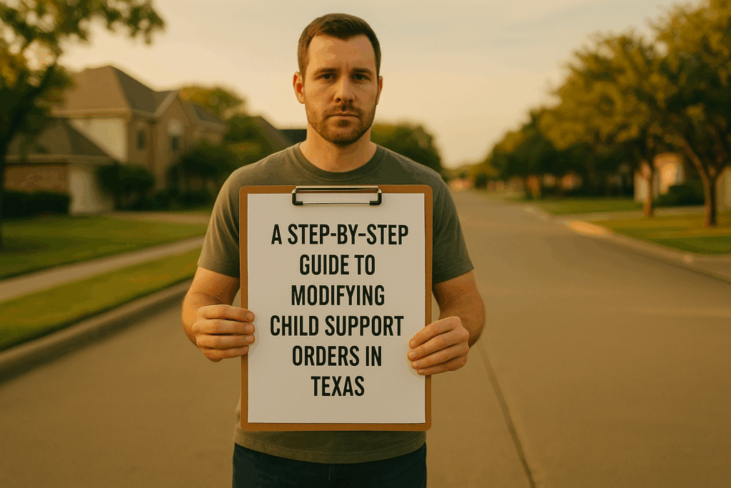 A step-by-step guide to modifying child support orders in Texas.