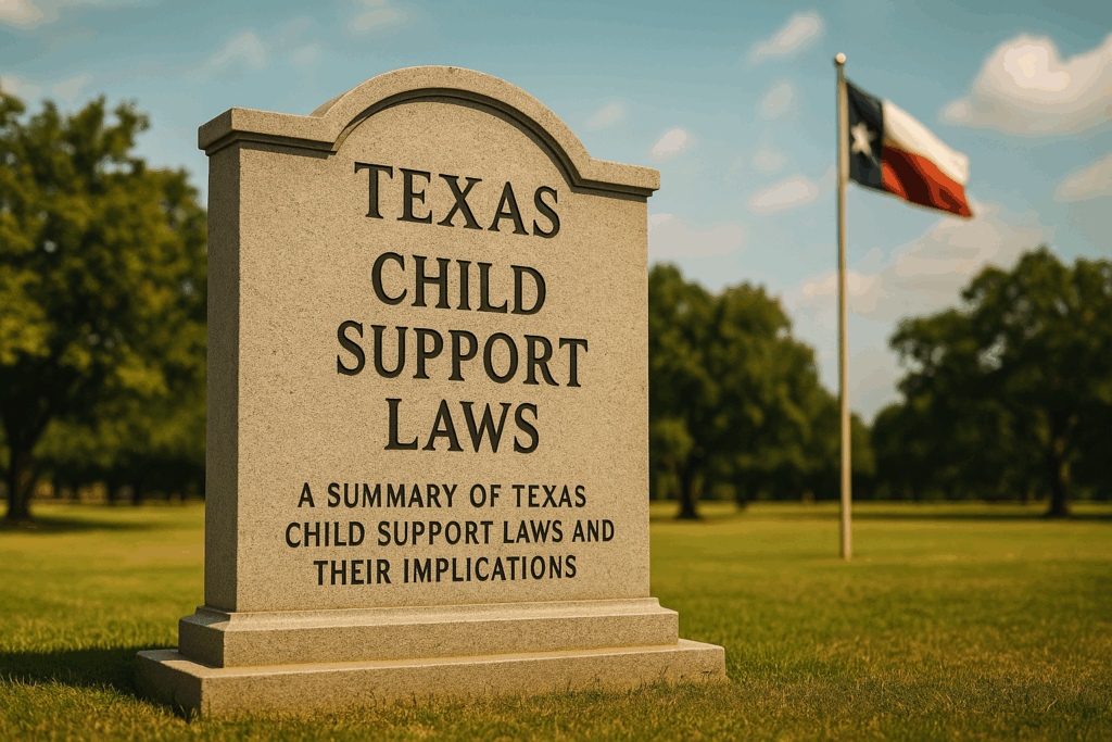 A summary of Texas child support laws and their implications.