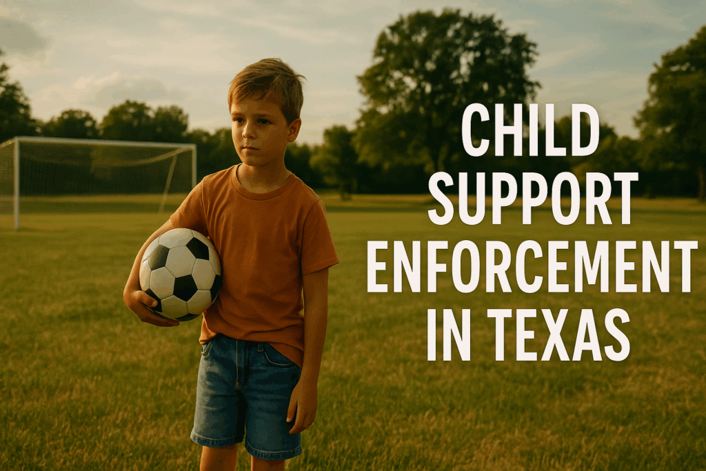 An overview of child support enforcement in Texas.