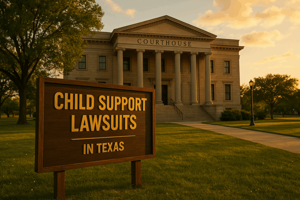 An overview of child support lawsuits and their emergence in Texas.