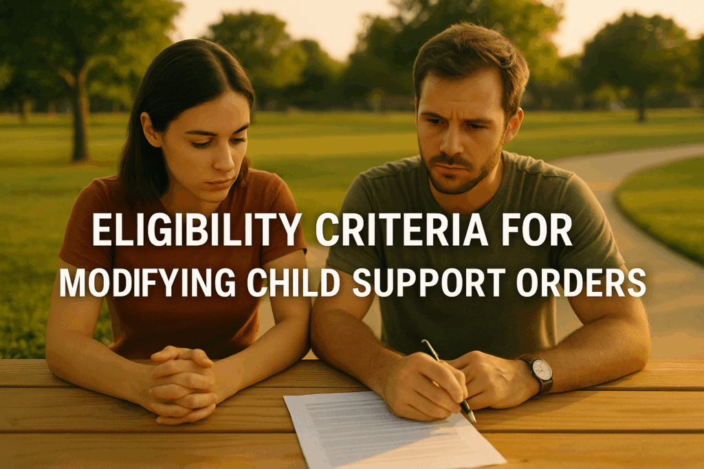 A step-by-step guide to modifying child support orders in Texas.