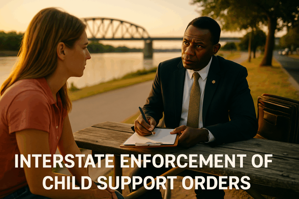 Interstate enforcement of child support orders.