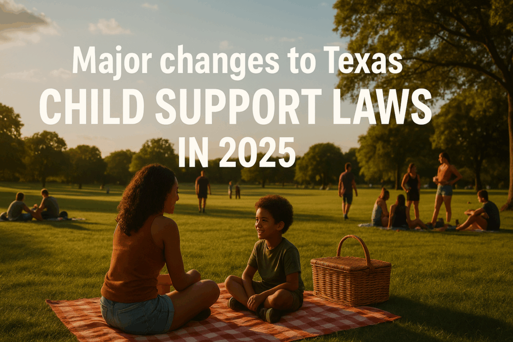 Major changes to Texas child support laws in 2025.