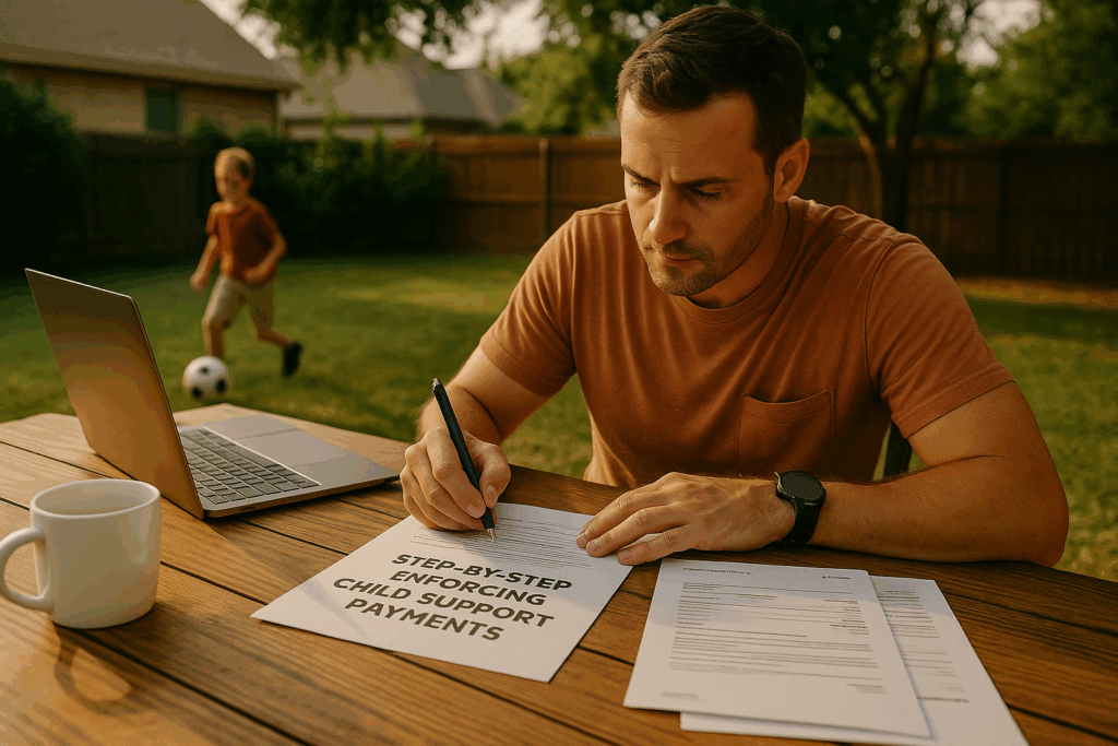 Step-by-step guide to enforcing child support payments.