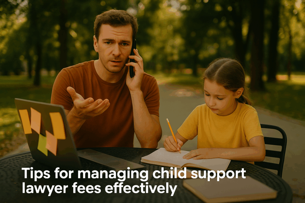 Tips for managing child support lawyer fees effectively.