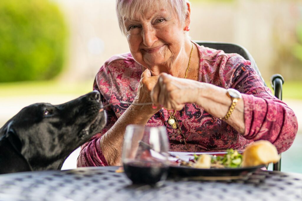 ryan-reinoso-eEJBW5w416o-unsplash senior citizen with a dog