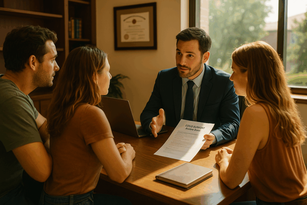 A consultation session with an attorney