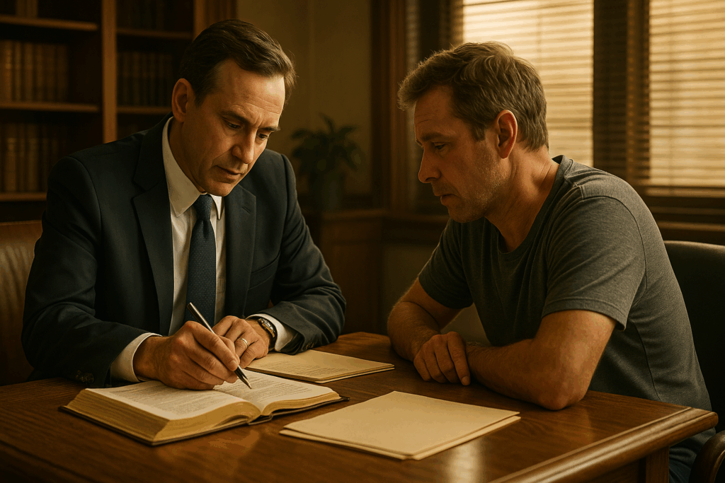 A family law attorney assisting a non-custodial parent in Texas.