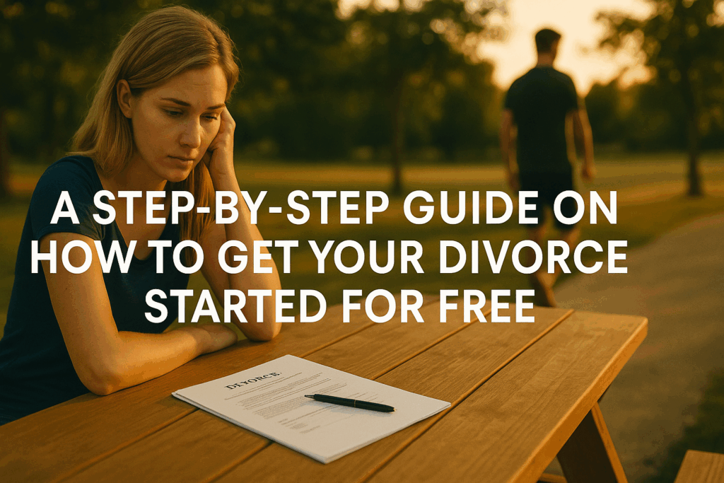 A step-by-step guide on how to get your divorce started for free.