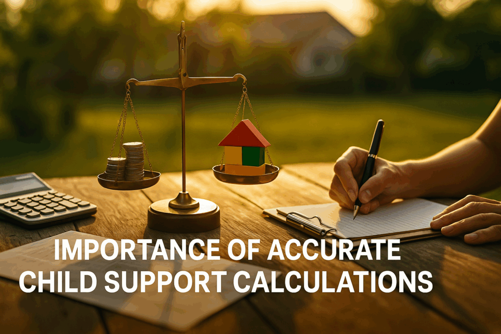 A visual representation of the importance of accurate child support calculations.