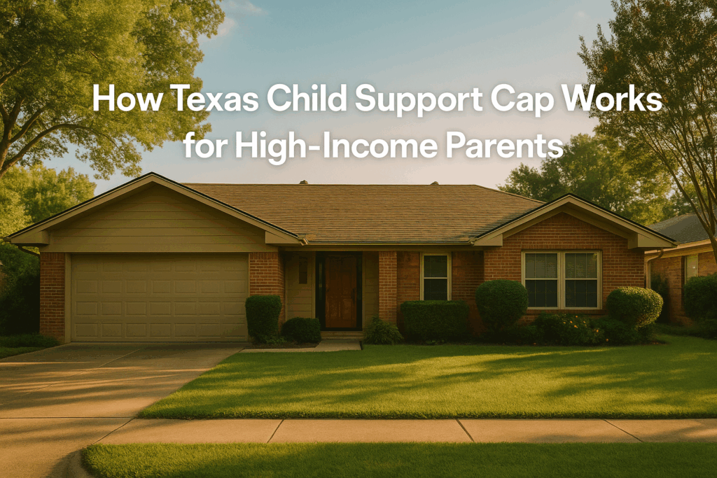 An overview of how Texas child support cap works for high-income parents.