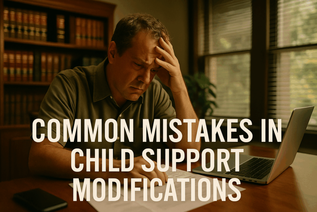 Common mistakes in child support modifications.