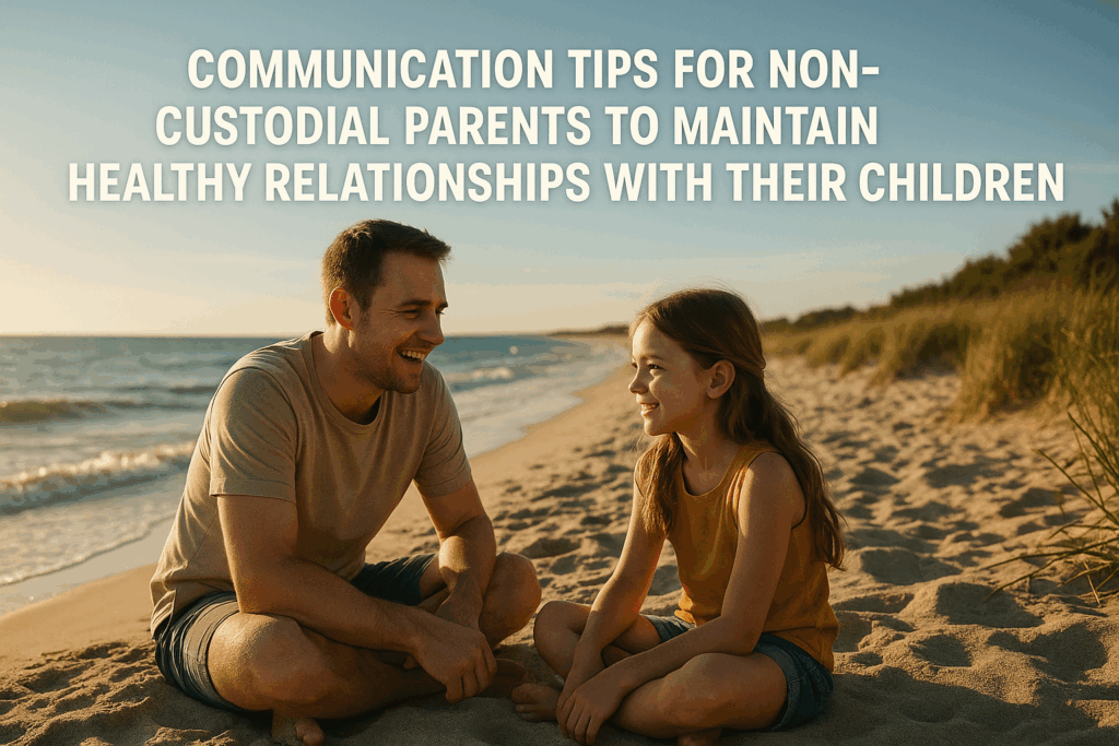 Communication tips for non-custodial parents to maintain healthy relationships with their children.