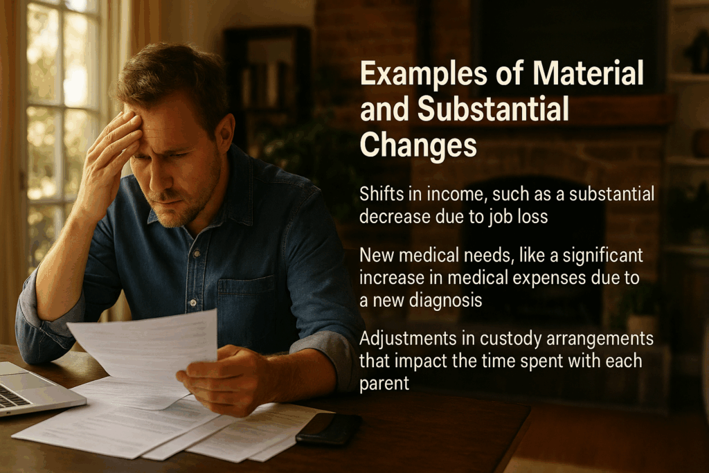 Examples of Material and Substantial Changes